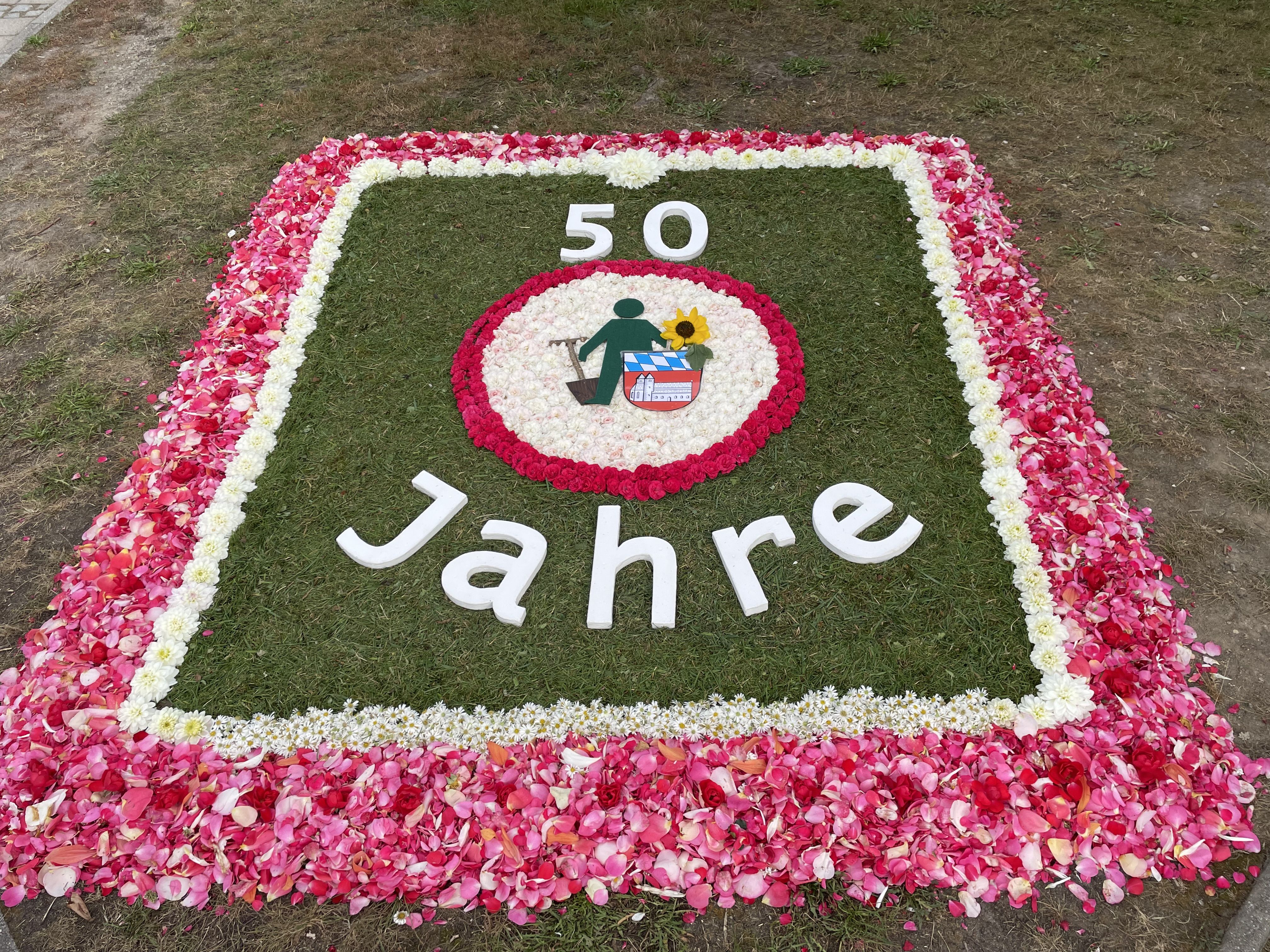 Blumenteppich 50 Jahre Kreisverband für Gartenbau und Landespflege