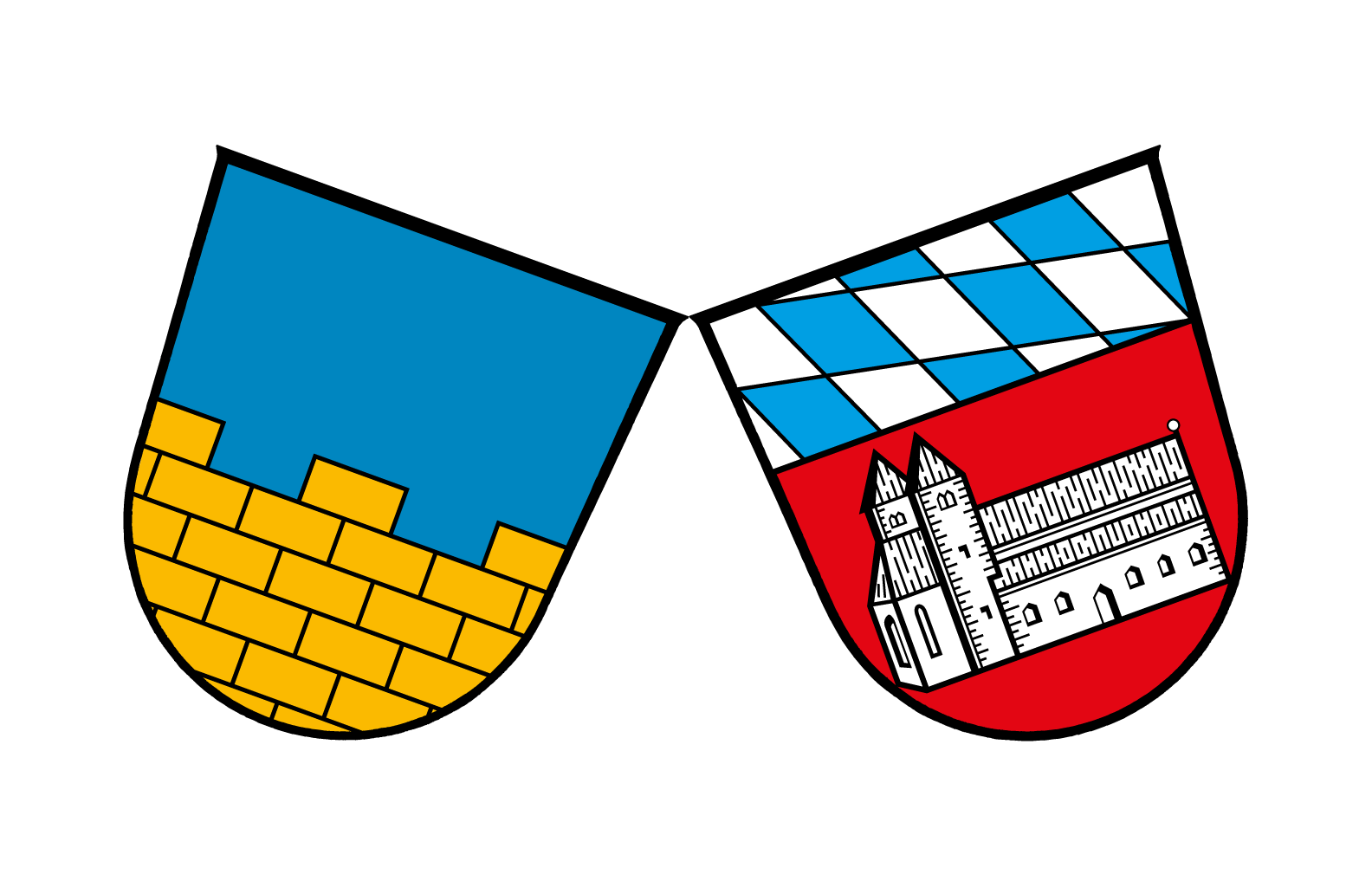 Wappen  der Partnerlandkreise Bautzen & Cham