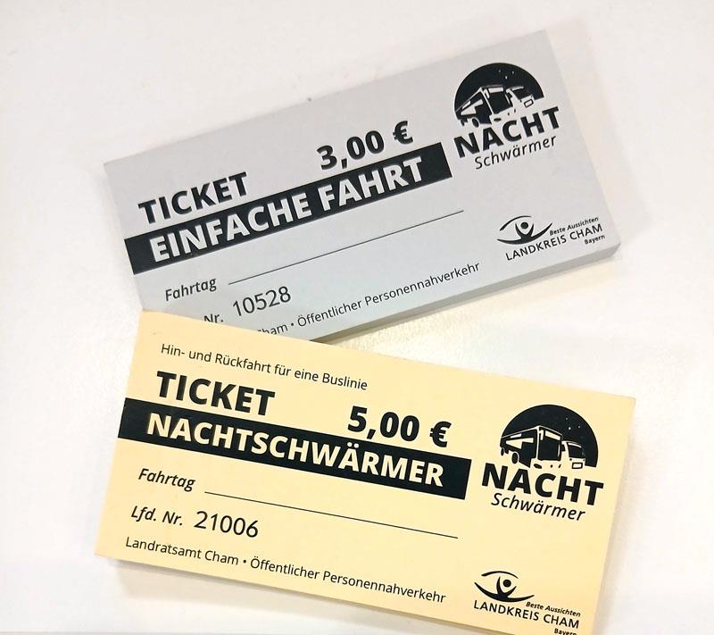 Varianten des Nachtschwärmer-Tickets