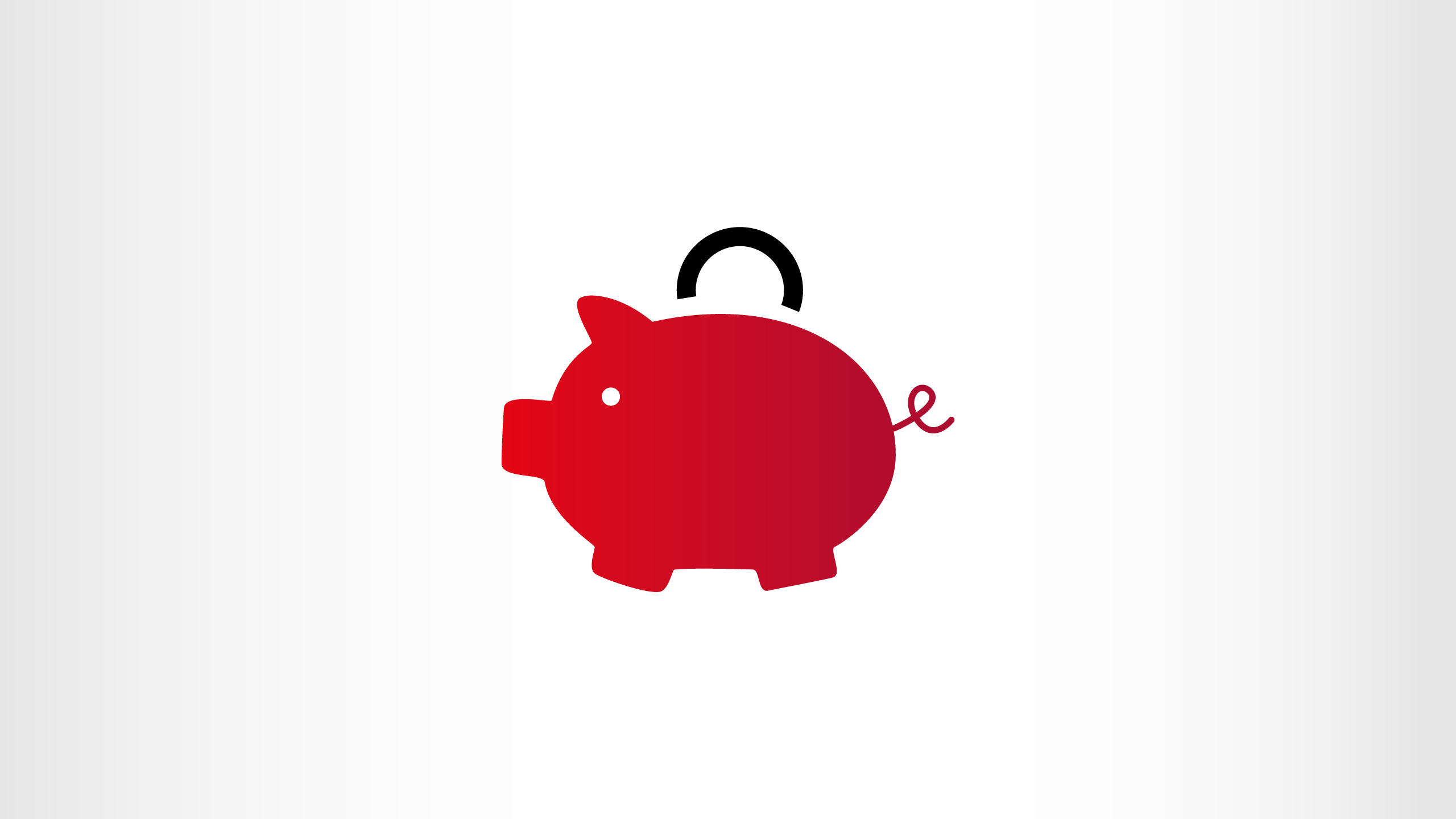 2D-Grafik Symbol Rotes Sparschwein