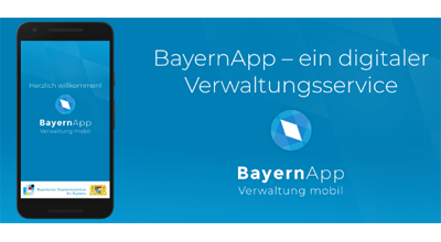 App auf einem Smartphone: Bayernapp - ein digitaler Verwaltungsservice
