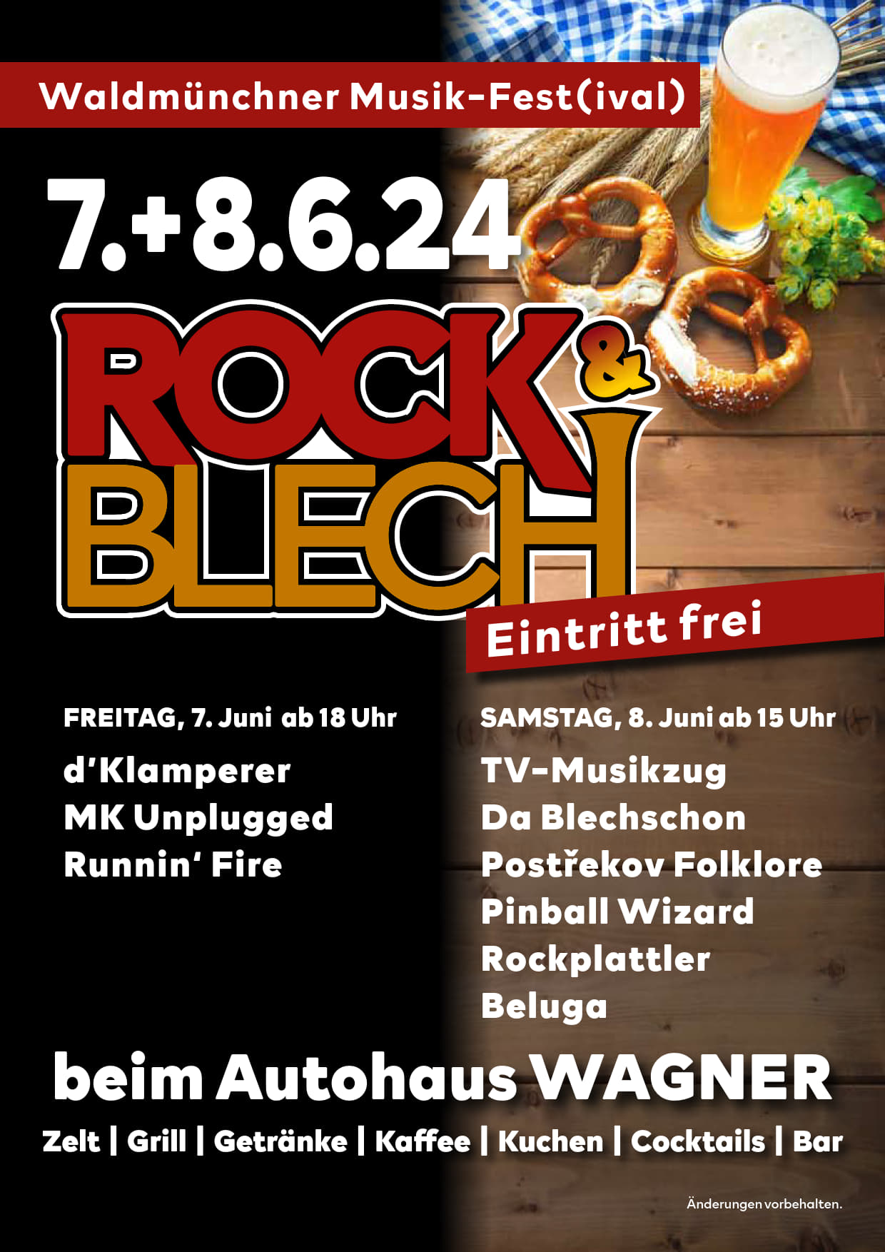 Plakat Rock & Blech Waldmünchen