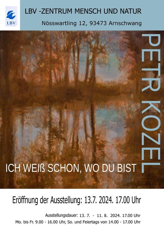 Plakat LBV-Zentrum, Ausstellung Petr Kozel