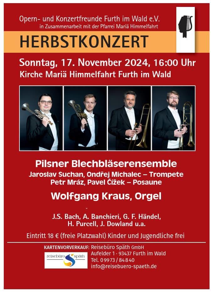 Plakat Herbstkonzert Furth im Wald, 2024