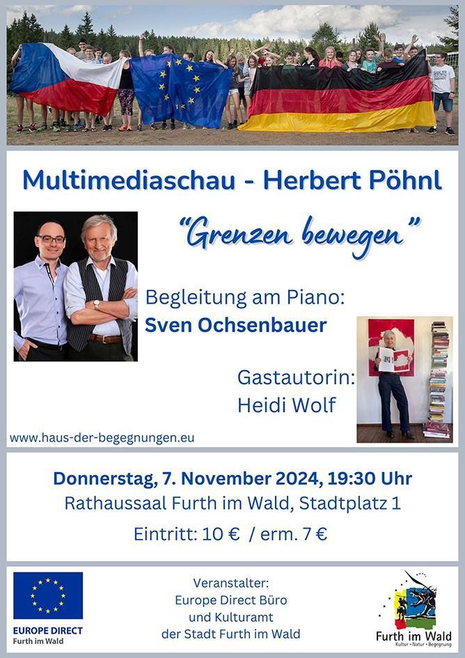 Plakat Multimediaschau Herbert Pöhnl