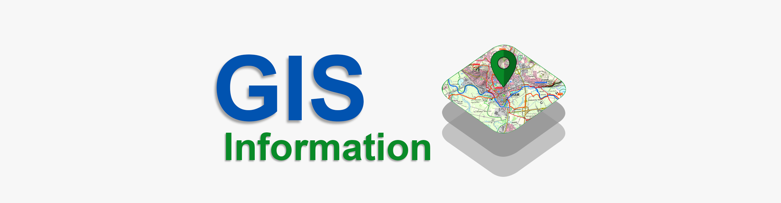 Aufschrift GIS Information mit Karte und Ortspin bei Cham